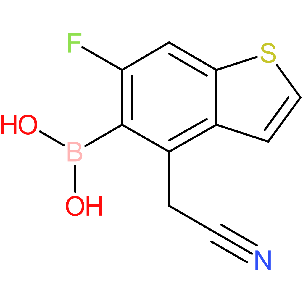 5-borono-6-fluorobenzothiophene-4-acetonitrile