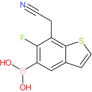5-borono-6-fluorobenzothiophene-7-acetonitrile