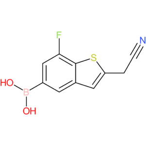 5-borono-7-fluorobenzothiophene-2-acetonitrile