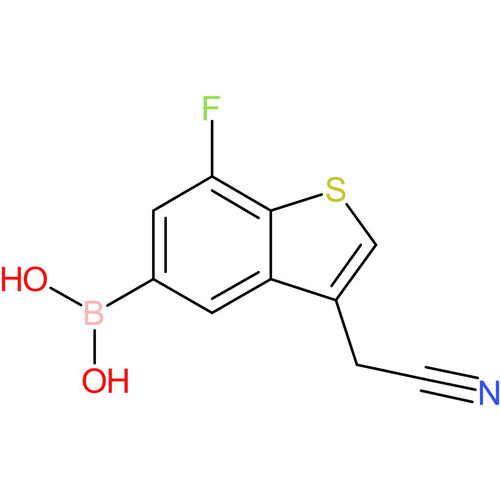 5-borono-7-fluorobenzothiophene-3-acetonitrile