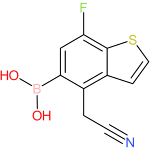 5-borono-7-fluorobenzothiophene-4-acetonitrile