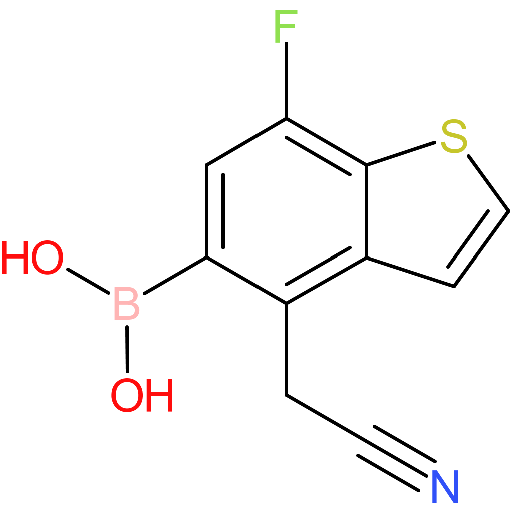 5-borono-7-fluorobenzothiophene-4-acetonitrile