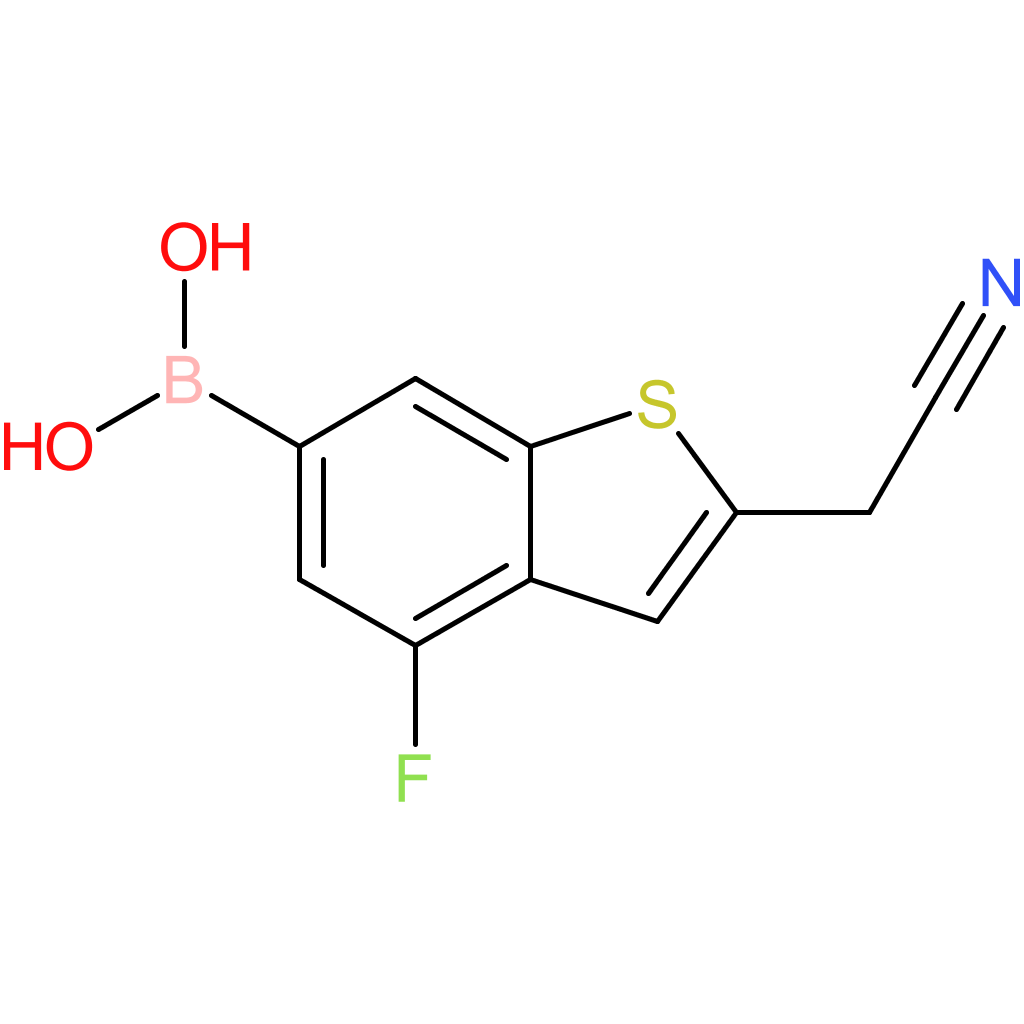 6-borono-4-fluorobenzothiophene-2-acetonitrile
