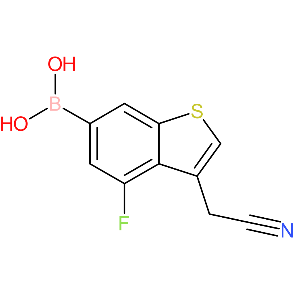 6-borono-4-fluorobenzothiophene-3-acetonitrile