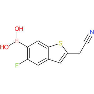 6-borono-5-fluorobenzothiophene-2-acetonitrile