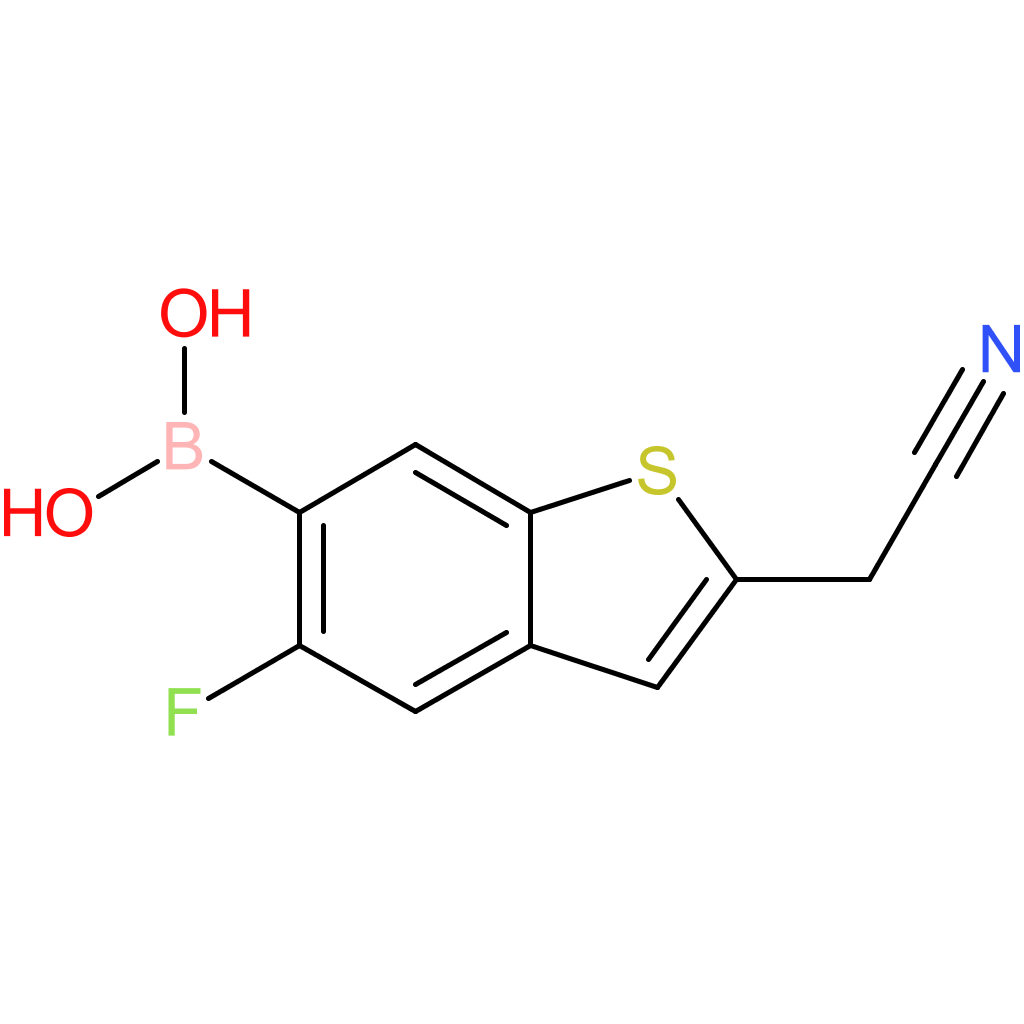 6-borono-5-fluorobenzothiophene-2-acetonitrile