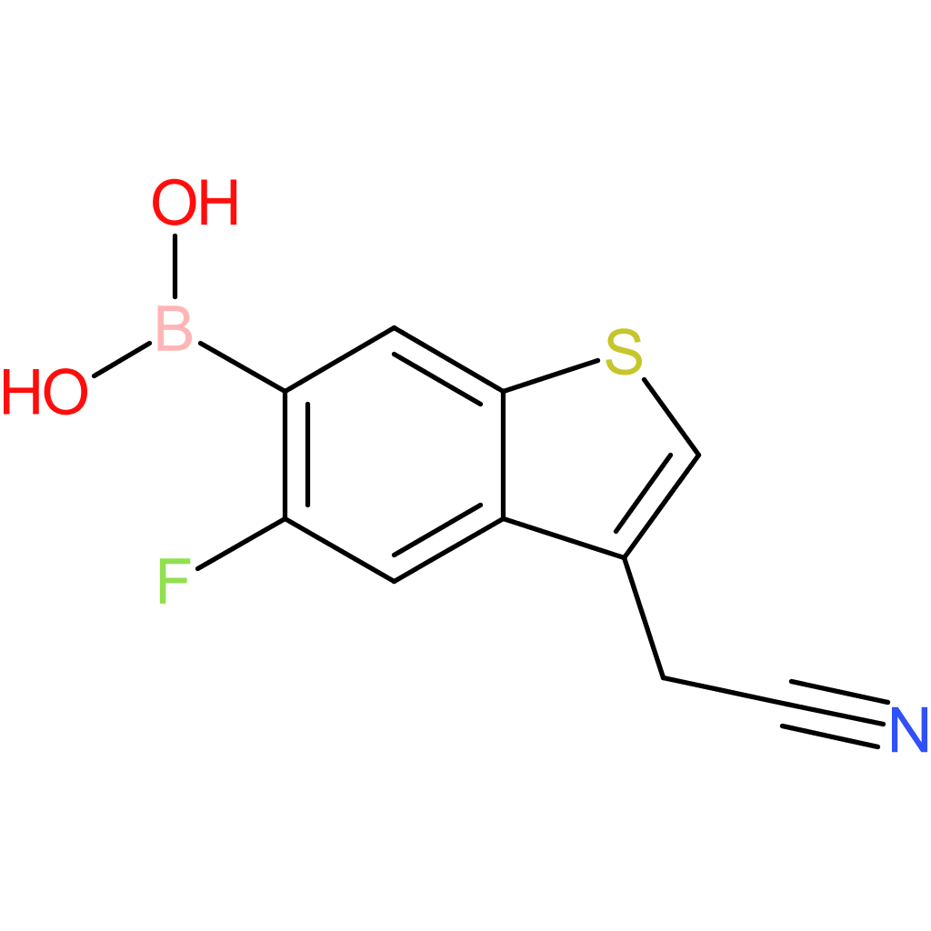6-borono-5-fluorobenzothiophene-3-acetonitrile