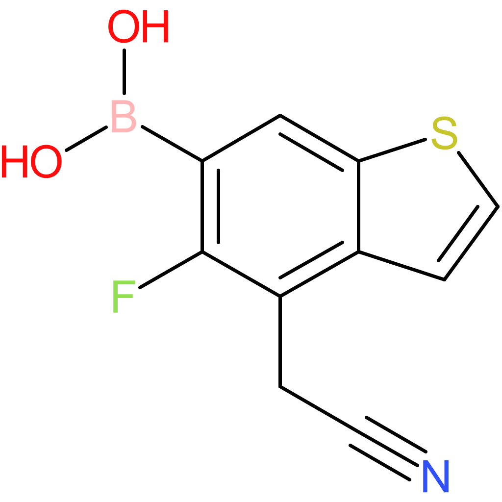 6-borono-5-fluorobenzothiophene-4-acetonitrile