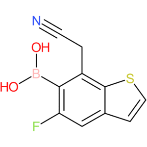 6-borono-5-fluorobenzothiophene-7-acetonitrile
