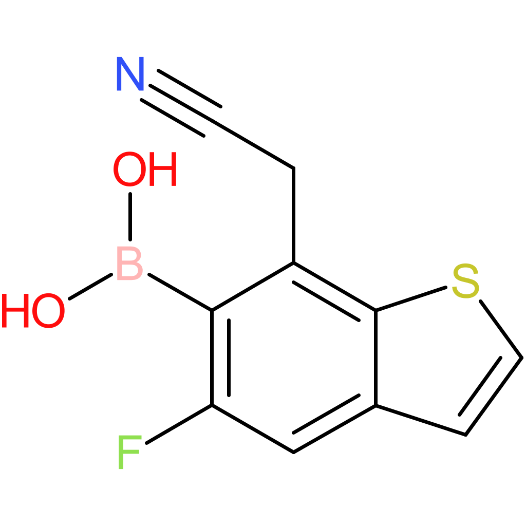 6-borono-5-fluorobenzothiophene-7-acetonitrile