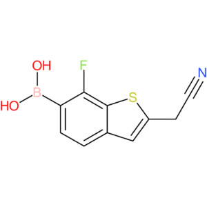 6-borono-7-fluorobenzothiophene-2-acetonitrile