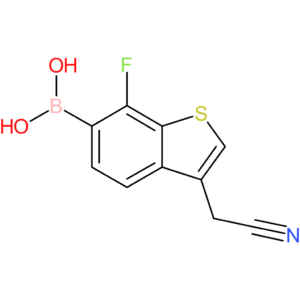 6-borono-7-fluorobenzothiophene-3-acetonitrile