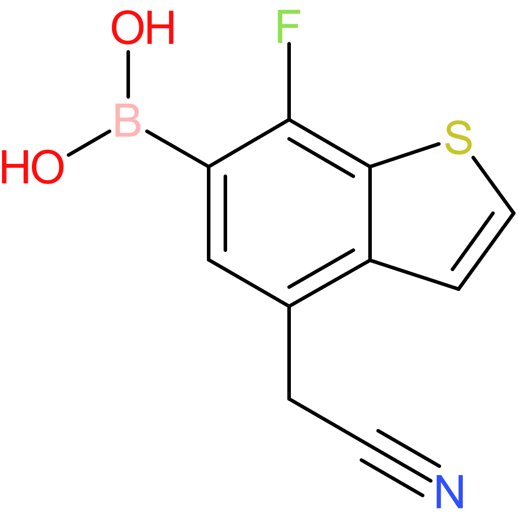 6-borono-7-fluorobenzothiophene-4-acetonitrile