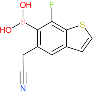 6-borono-7-fluorobenzothiophene-5-acetonitrile