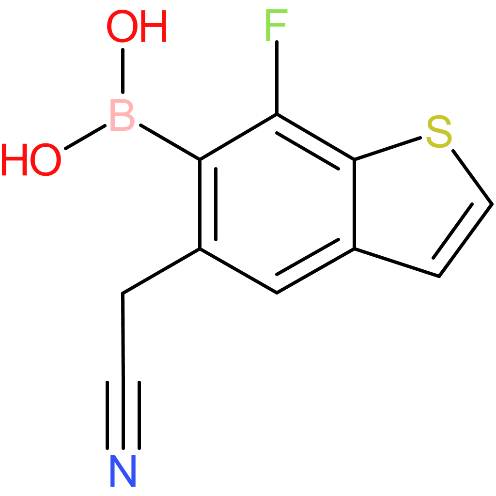6-borono-7-fluorobenzothiophene-5-acetonitrile
