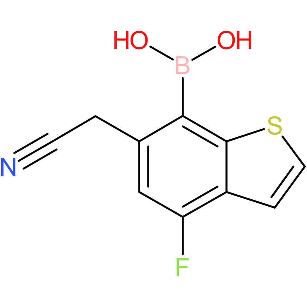 7-borono-4-fluorobenzothiophene-6-acetonitrile