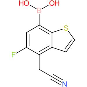 7-borono-5-fluorobenzothiophene-4-acetonitrile