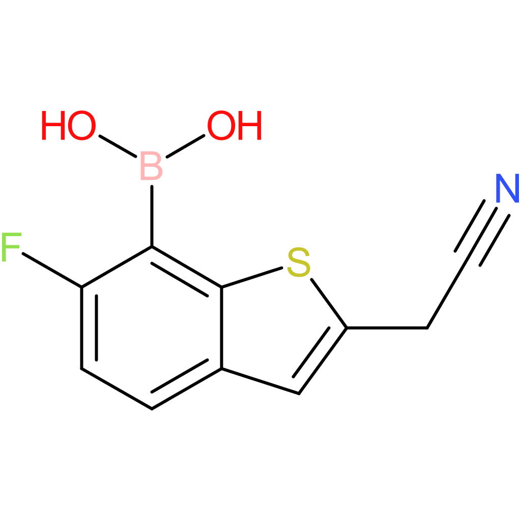 7-borono-6-fluorobenzothiophene-2-acetonitrile