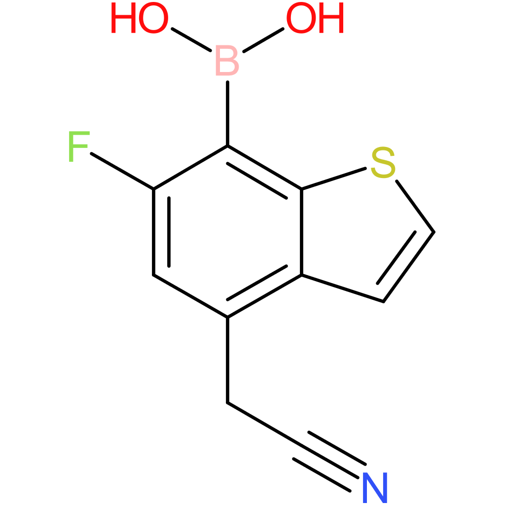 7-borono-6-fluorobenzothiophene-4-acetonitrile