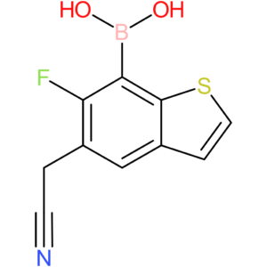 7-borono-6-fluorobenzothiophene-5-acetonitrile