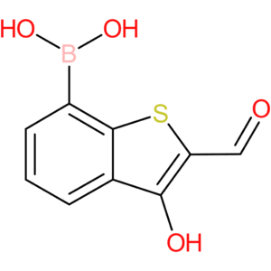 2-formyl-3-hydroxybenzothiophene-7-boronic acid