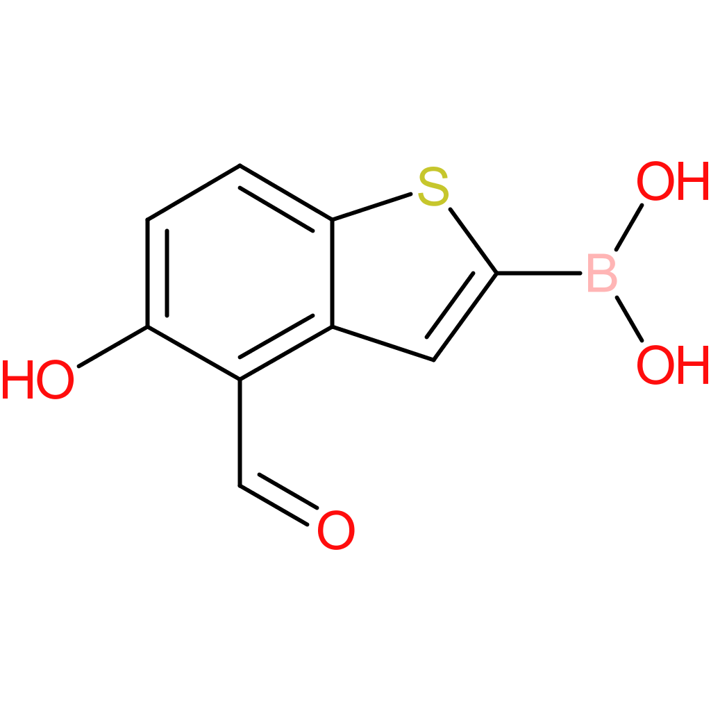 4-formyl-5-hydroxybenzothiophene-2-boronic acid
