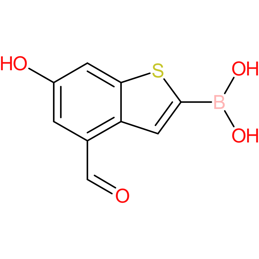 4-formyl-6-hydroxybenzothiophene-2-boronic acid