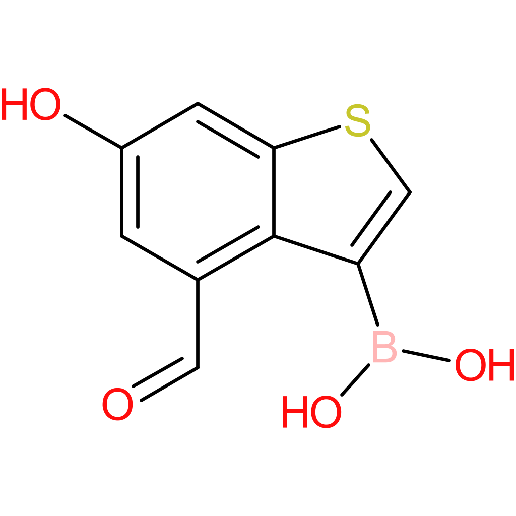 4-formyl-6-hydroxybenzothiophene-3-boronic acid
