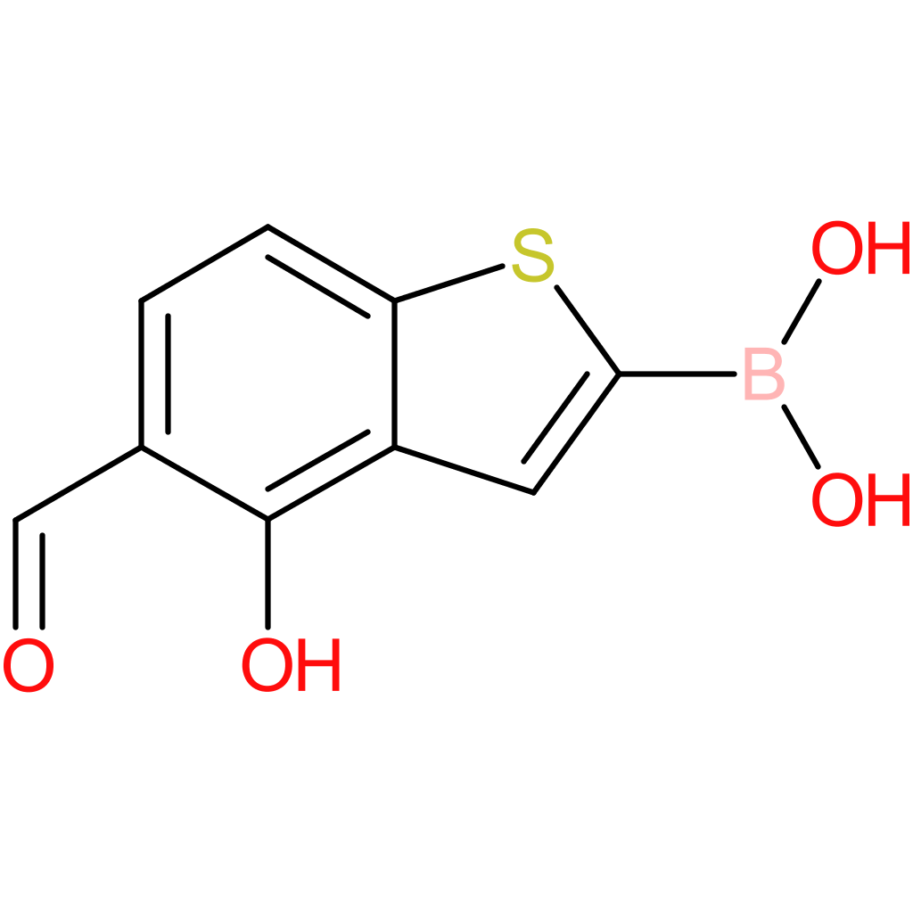 5-formyl-4-hydroxybenzothiophene-2-boronic acid