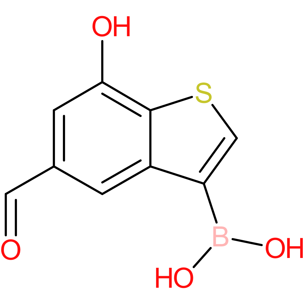 5-formyl-7-hydroxybenzothiophene-3-boronic acid