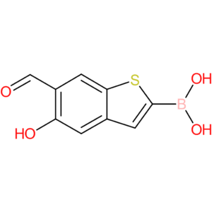 6-formyl-5-hydroxybenzothiophene-2-boronic acid