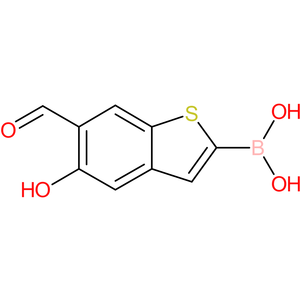 6-formyl-5-hydroxybenzothiophene-2-boronic acid