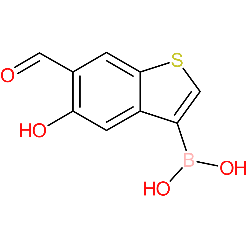 6-formyl-5-hydroxybenzothiophene-3-boronic acid