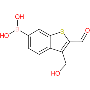 2-formyl-3-(hydroxymethyl)benzothiophene-6-boronic acid