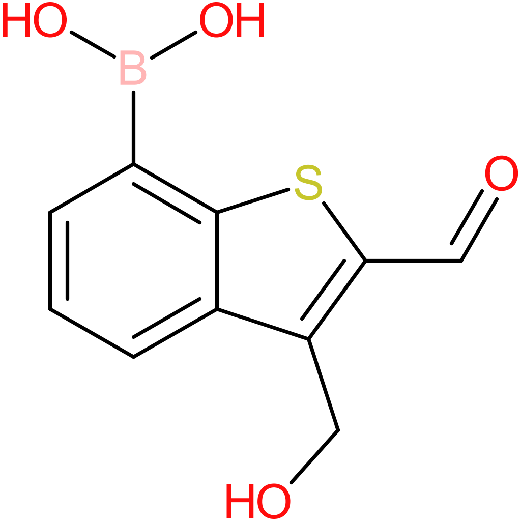 2-formyl-3-(hydroxymethyl)benzothiophene-7-boronic acid