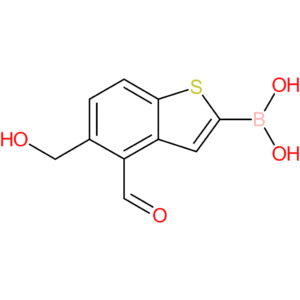 4-formyl-5-(hydroxymethyl)benzothiophene-2-boronic acid