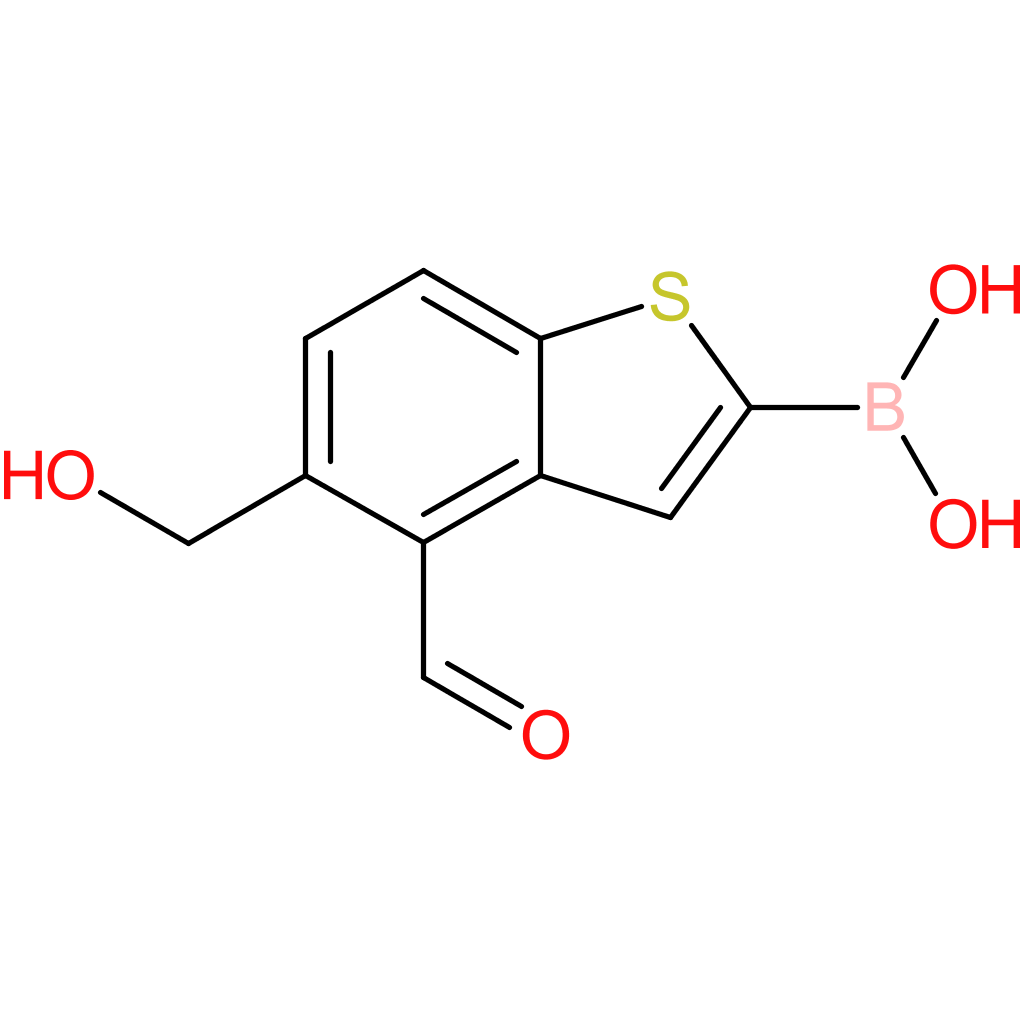 4-formyl-5-(hydroxymethyl)benzothiophene-2-boronic acid