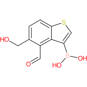 4-formyl-5-(hydroxymethyl)benzothiophene-3-boronic acid