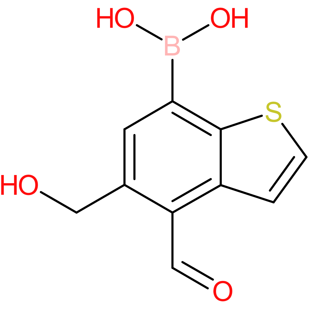 4-formyl-5-(hydroxymethyl)benzothiophene-7-boronic acid