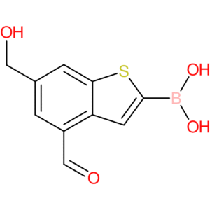 4-formyl-6-(hydroxymethyl)benzothiophene-2-boronic acid