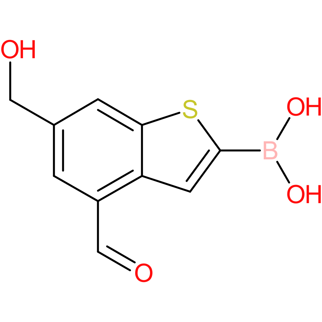 4-formyl-6-(hydroxymethyl)benzothiophene-2-boronic acid