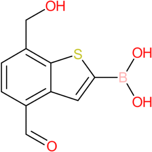 4-formyl-7-(hydroxymethyl)benzothiophene-2-boronic acid