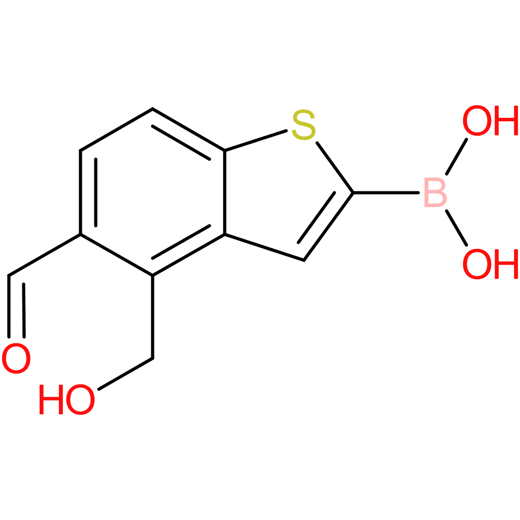 5-formyl-4-(hydroxymethyl)benzothiophene-2-boronic acid