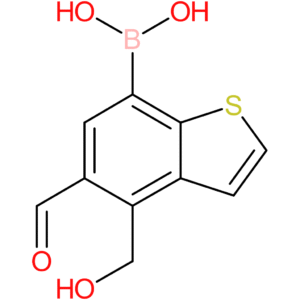 5-formyl-4-(hydroxymethyl)benzothiophene-7-boronic acid