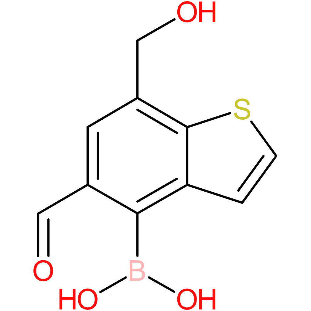 5-formyl-7-(hydroxymethyl)benzothiophene-4-boronic acid