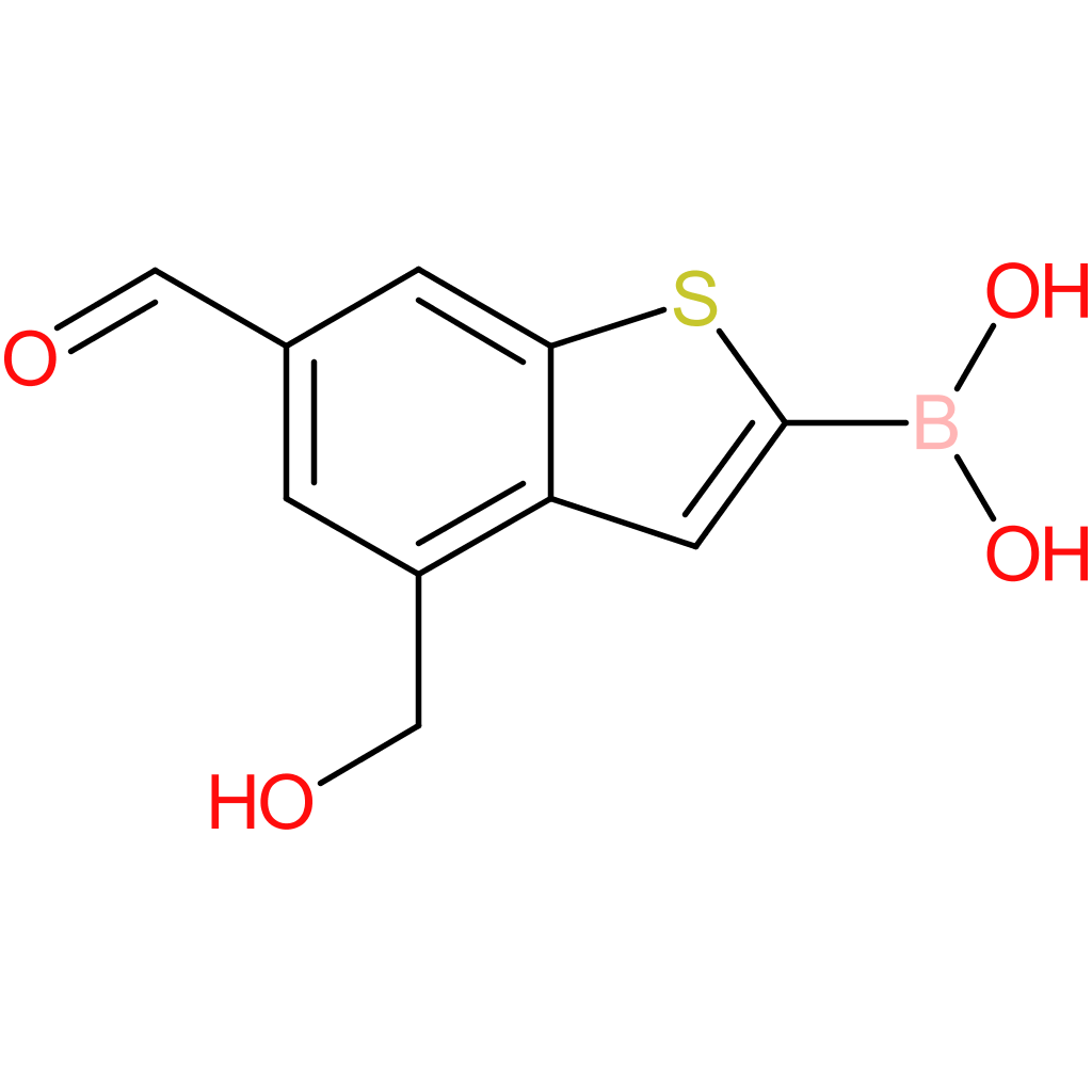 6-formyl-4-(hydroxymethyl)benzothiophene-2-boronic acid
