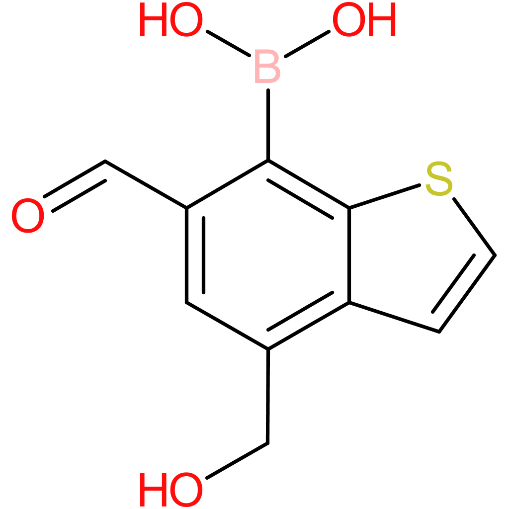 6-formyl-4-(hydroxymethyl)benzothiophene-7-boronic acid
