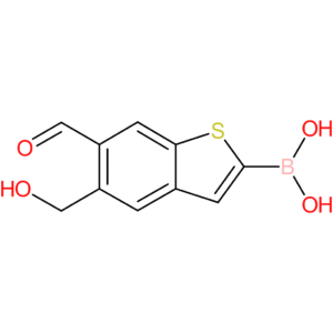 6-formyl-5-(hydroxymethyl)benzothiophene-2-boronic acid