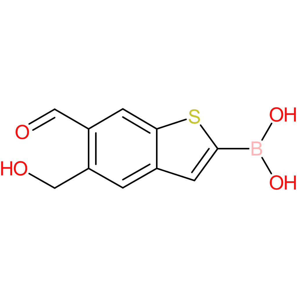 6-formyl-5-(hydroxymethyl)benzothiophene-2-boronic acid
