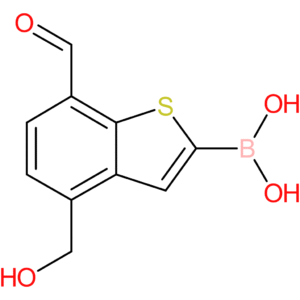 7-formyl-4-(hydroxymethyl)benzothiophene-2-boronic acid